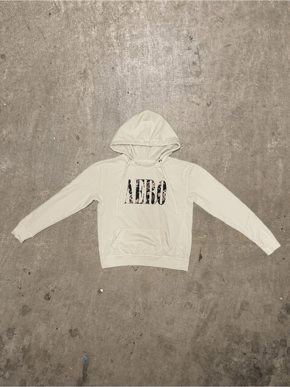 AERO FLOWER HOODIE WHITE M